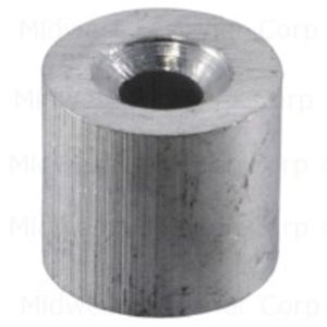 Midwest Fastener 3/32 in. Aluminum Cable Stop, 24-Packimage