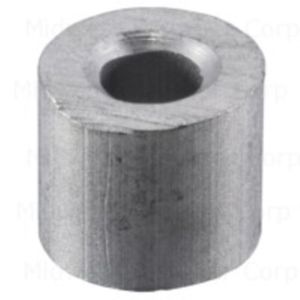 Midwest Fastener 1/8 in. Aluminum Cable Stop, 24-Packimage