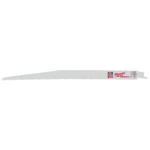 Milwaukee 8 in. 8/12 TPI Bi-Metal Reciprocating Saw Blade 2746261image
