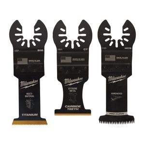 Milwaukee 3-Piece Oscillating Multi-Tool Blade Variety Packimage