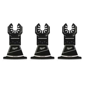 Milwaukee 7995343 2-1/2 in. Hardwood Oscillating Tool Blade, 3-Packimage