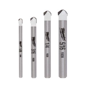 Milwaukee 4-Piece Tile and Natural Stone Drill Bit Setimage