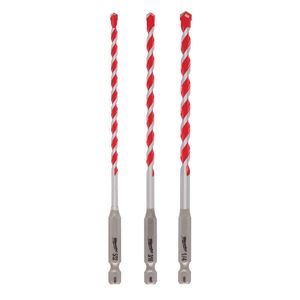 Milwaukee Shockwave 3-Piece Carbide Hammer Drill Bit Kitimage