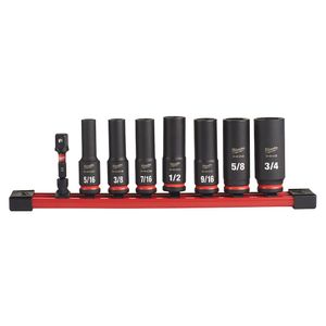Milwaukee 1390434 3/8 in. SAE Deep Socket Setimage