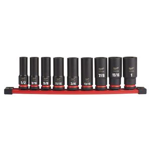 Milwaukee 1390442 1/2 in. Drive SAE Deep Socket Setimage