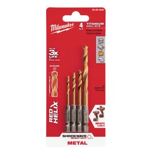 Milwaukee 7577869 4-Piece Helix Drill Bit Setimage