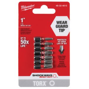 Milwaukee 7-Piece Shockwave Impact Duty Insert Bit Setimage