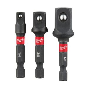 Milwaukee 3-Piece Socket Adapter Setimage