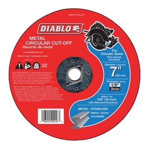Diablo 7 in. x 1/8 in. Metal Cut-Off Discimage
