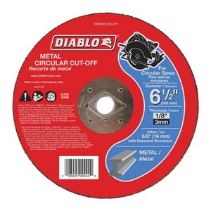 Diablo 6-1/2 in. x 1/8 in. Metal Cut-Off Disc 7848989image