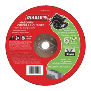 Diablo 6-1/2 in. x 1/8 in. Masonry Cut-Off Discimage