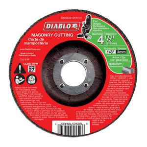 Diablo 4-1/2 in. x 1/8 in. Masonry Cut-Off Wheelimage