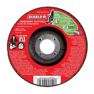 Diablo 4 in. Masonry Cut-Off Discimage