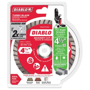 Diablo 4-1/2 in. Diamond Turbo Masonry Cut-Off Discimage