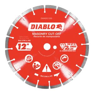 Diablo 12 in. Segmented Masonry Cut-Off Saw Bladeimage