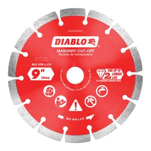 Diablo 9 in. Segmented Diamond Masonry Cut-Off Disc Bladeimage