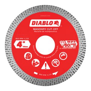 Diablo 4 in. Masonry Cut-Off Discimage