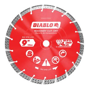 Diablo 9 in. Segmented Turbo Cut-Off Diamond Disc Bladeimage