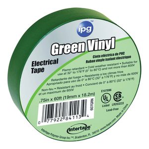 IPG 3/4 in. x 60 ft. Green Electrical Tapeimage
