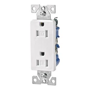 Eaton Wiring Devices 5546189 White Decorator Duplex Receptacleimage