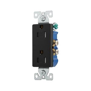 Eaton Wiring Devices TR1107BKBXSP Decorator Duplex Receptacleimage