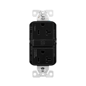 Eaton 20 Amp 125 Volt Tamper-Resistant Self-Test GFCI Receptacle, Blackimage