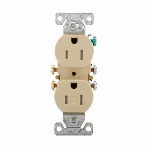 Eaton Wiring Devices 2706497 Tamper-Resistant Duplex Receptacle Ivoryimage