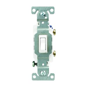 Eaton Wiring Devices 15 AMP 120 V Lighted Toggle Switch, Whiteimage