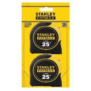 Tape Measure Set, 25 ft L Blade, 1-1/4 in W Bladeimage