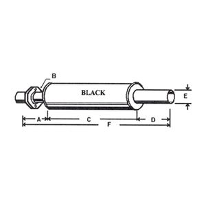 Stanley Tractor Muffler, DR-5, Made to Fit John Deereimage