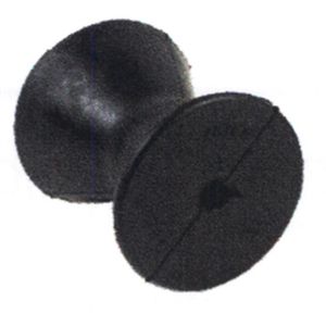 Bow Roller 3 Length Heavy Duty Rubber 1/2 Diameter Shaft Sizeimage