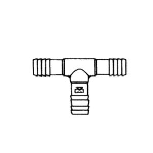 2 Plastic Pipe Tee For Polyethylene Tubingimage