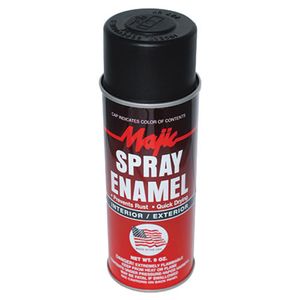 Spray Paint Enamel Flat Black Oz One Coatimage