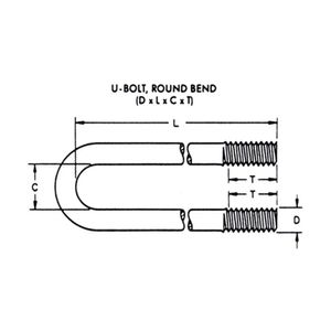 U Bolt Fits Large King Disc Bearing Housingimage