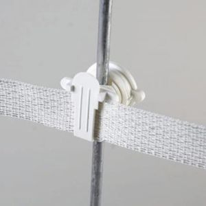 Dare 2336-25 W Round Post Insulator For Poly Tapeimage