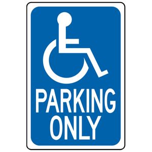 Hy-Ko HW-13 Aluminum Handicapped Parking Signimage