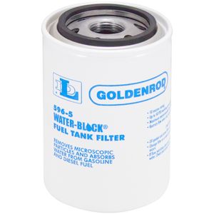 HOAauto123 Goldenrod Water Block Fuel Tank Filter With 1" NPT Cap - Universal Fit