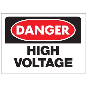 Danger High Voltage Signimage