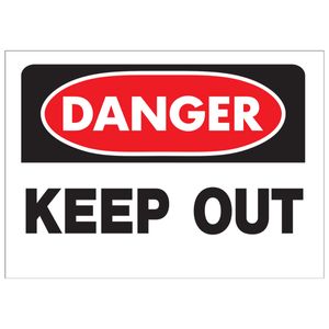 Danger Keep Out Signimage