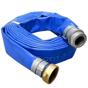 25 ft. PVC Discharge Hose Assembly With Coupled Alum Fittingsimage