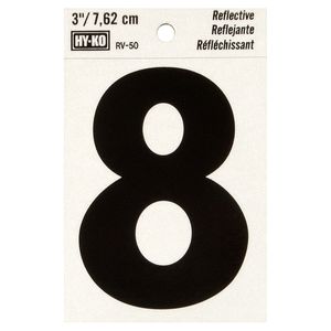 3" Reflective Number 8image