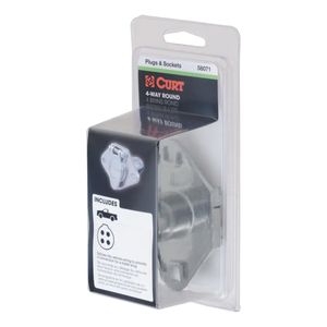 Curt 58071 4-Way Round Socketimage