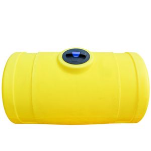 200 Gallon Norwesco Yellow Horizontal Tank, 32 In. Dimage