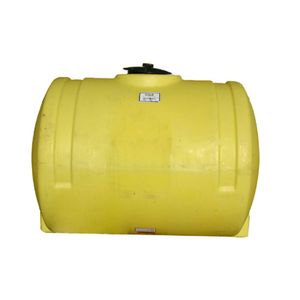 200 Gallon Norwesco Yellow Horizontal Tank, 38 In. Dimage