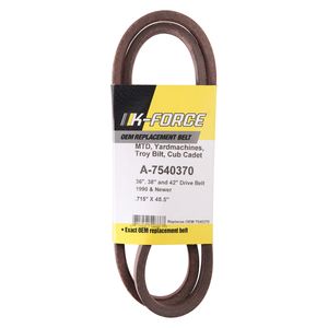 Transmission Belt, Made To Fit Mtd, 5/8 X 49-1/8 In.image