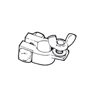 Universal Battery Marine Terminal W/ Wing Nut 5/16 Studimage