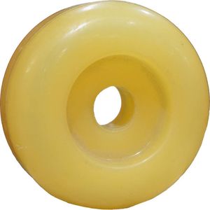 End Cap For Boat Rollers 3 1/8 Diameter - 1/2 Shaft Size Yellowimage
