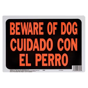 Beware Of Dog / Cuidado Con El Perro Bilingual Signimage