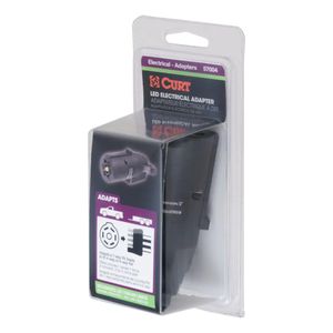 Curt LED Electrical Adapter 7-Way RV Blade Vehicle to 4 or 5-Way Flat Trailerimage