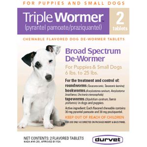 Triple Wormer &trade; Dewormer for Small Dogs, 2 packimage